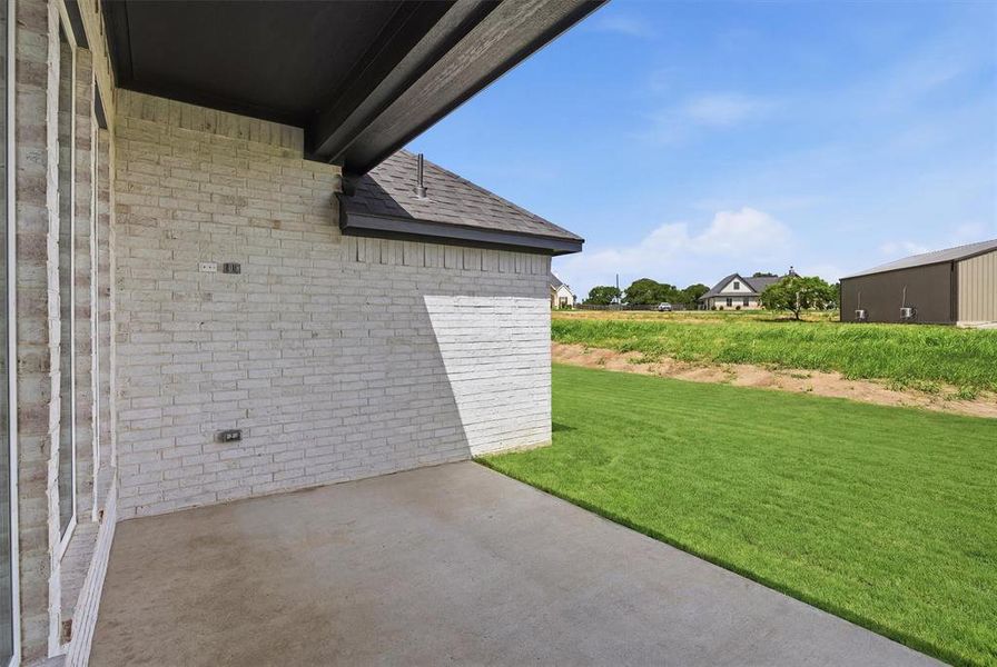 Exterior details and patio area of a home in , Weatherford (Image 3). Exterior details and patio area of a home in , Weatherford (Image 3).