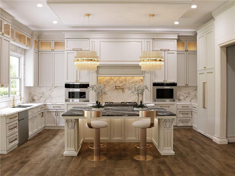 Furnished interior view inside a new home in , Buford (Image 8).
