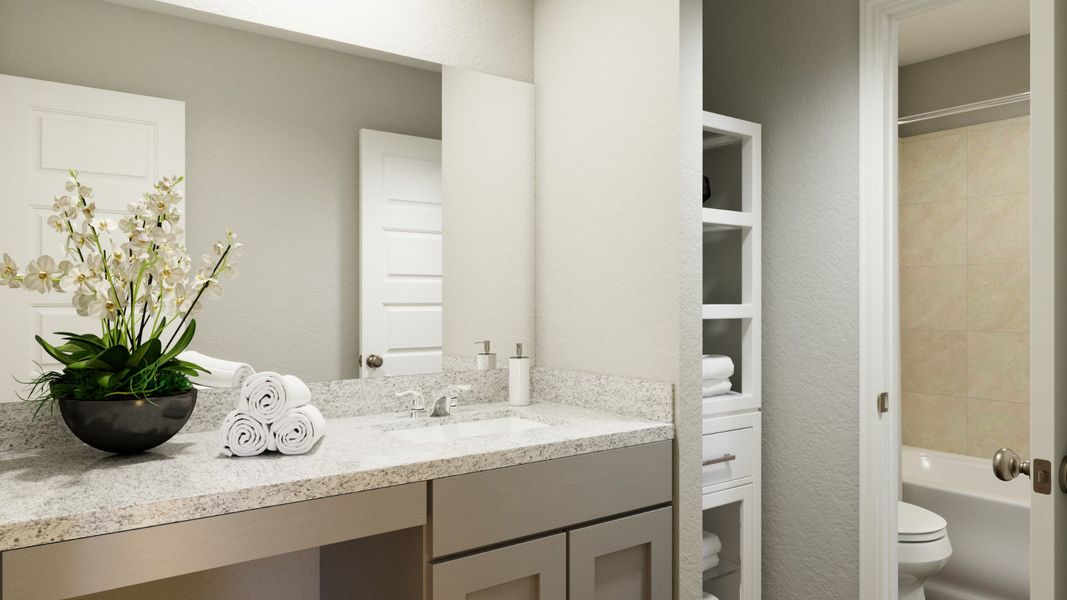 Representative furnished interior of a home built from the The Sienna - April Sound by Legend Homes in Lake Conroe Area Homes, Montgomery (Image 22).