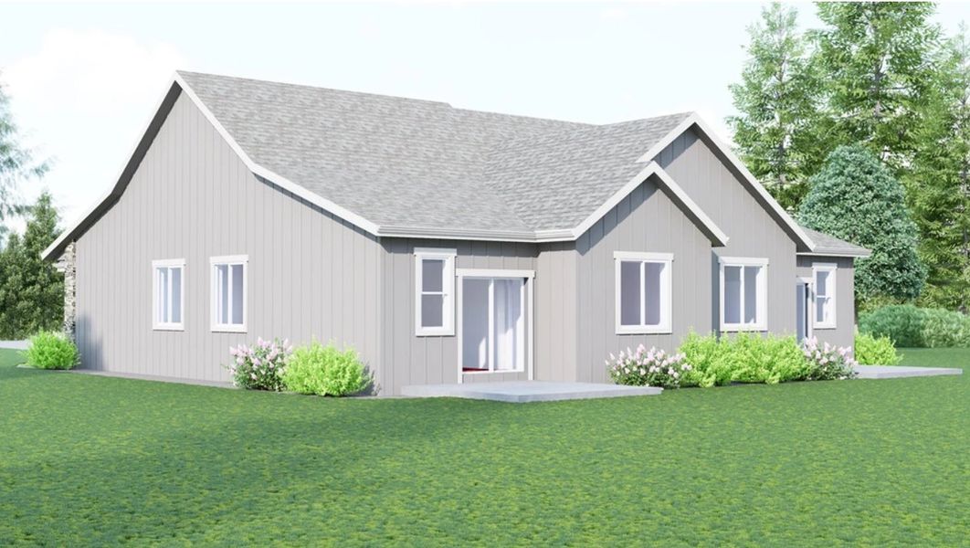 Representative exterior details of a home built from the The Rio Blanco by Aspen Homes in Wilson Commons, Loveland (Image 3).