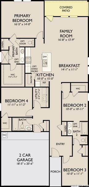 2D floor plan layout of this home in Saddlebrook Ranch, Schertz, TX (Image 2). 2D floor plan layout of this home in Saddlebrook Ranch, Schertz, TX (Image 2).