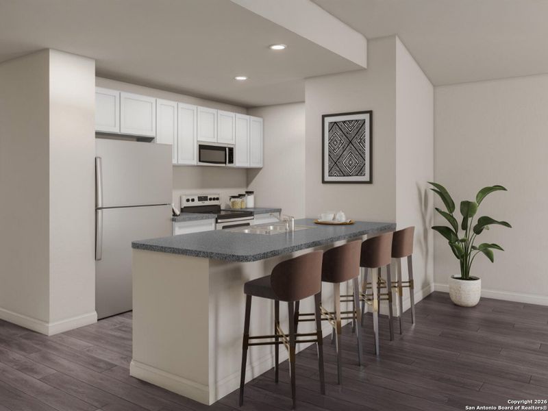 Furnished interior view inside a new home in The Park, Uvalde (Image 6).