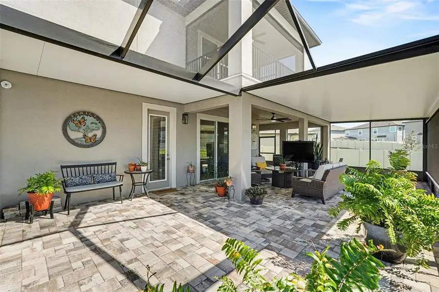 Exterior details and patio area of a home in Berry Bay, Wimauma (Image 4).