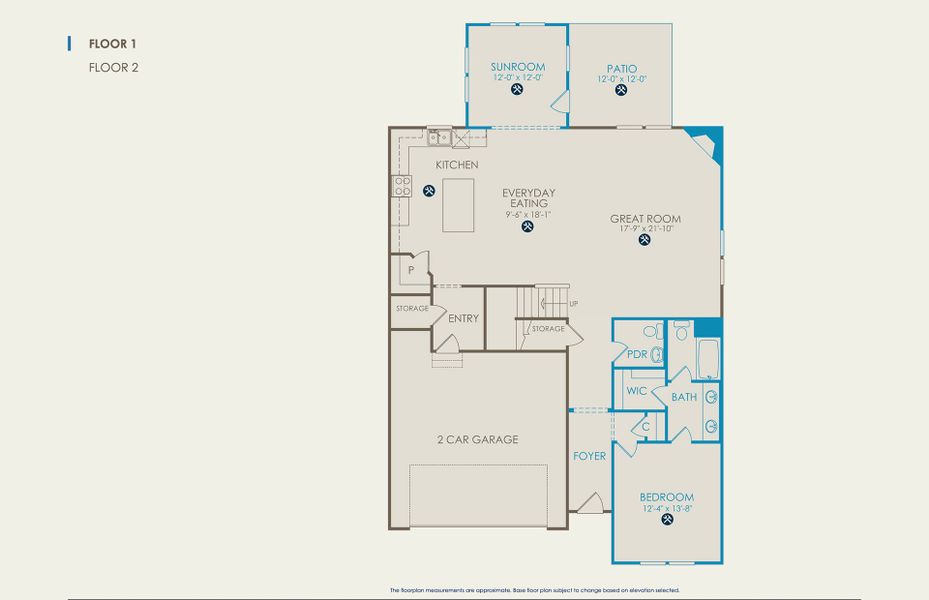 Pennington Floor Plan, Quick Move-In Home, Floor 1