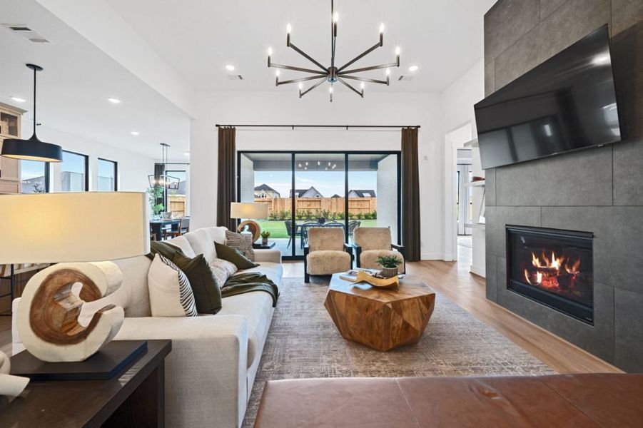 Representative furnished interior of a home built from the Riverwalk Katy Lakes 60s by Brohn Homes in Katy Lakes, Katy (Image 18).