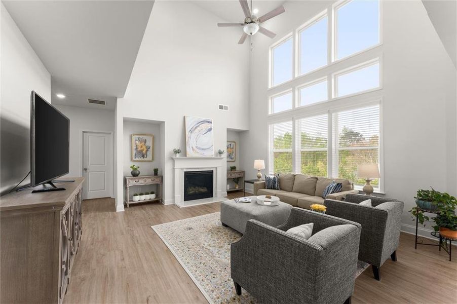 Furnished interior view inside a new home in , Canton (Image 15). Furnished interior view inside a new home in , Canton (Image 15).