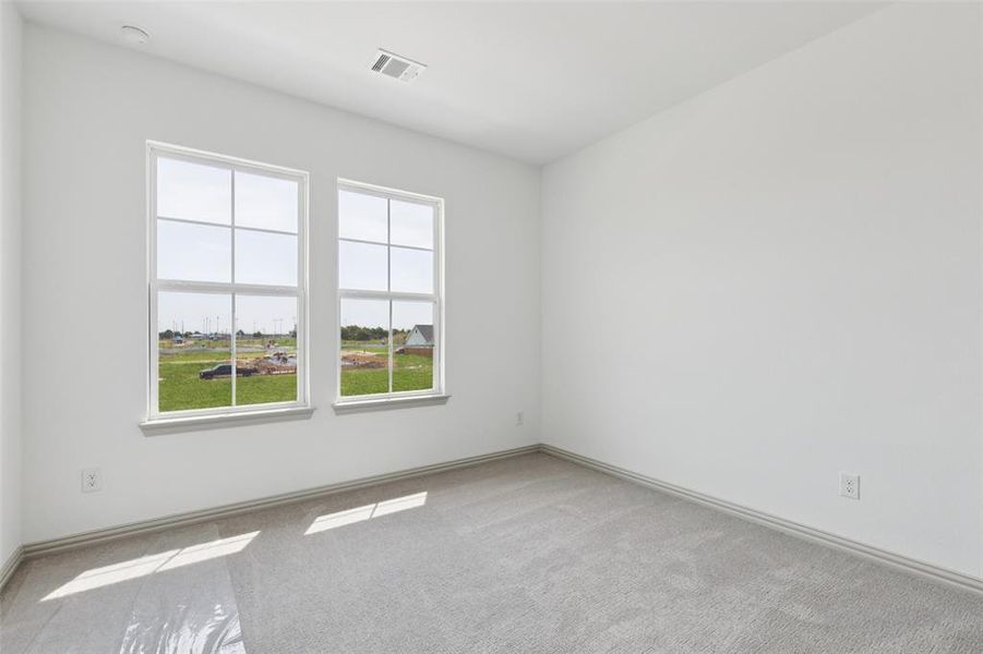 You'll find a nicely sized secondary bedroom in our Boyd floor plan.