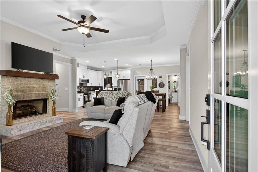 Furnished interior view inside a new home in , Talking Rock (Image 18).
