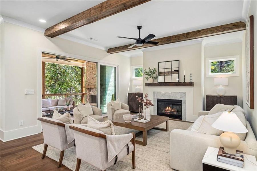 Furnished interior view inside a new home in , Decatur (Image 11).