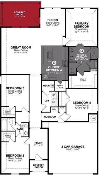 Beazer Homes Lake Point Teton plan