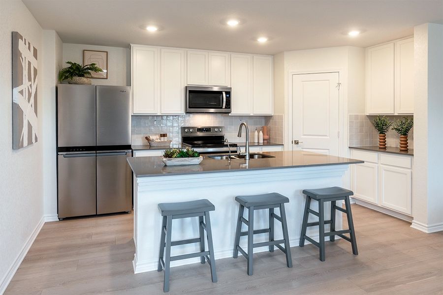 Representative furnished interior of a home built from the 1604 - Modeled by KB Home in Knox Ridge, Converse (Image 8).