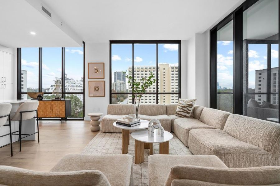 Furnished interior view inside a new home in The Dillon Buckhead, Atlanta (Image 42). Furnished interior view inside a new home in The Dillon Buckhead, Atlanta (Image 42).
