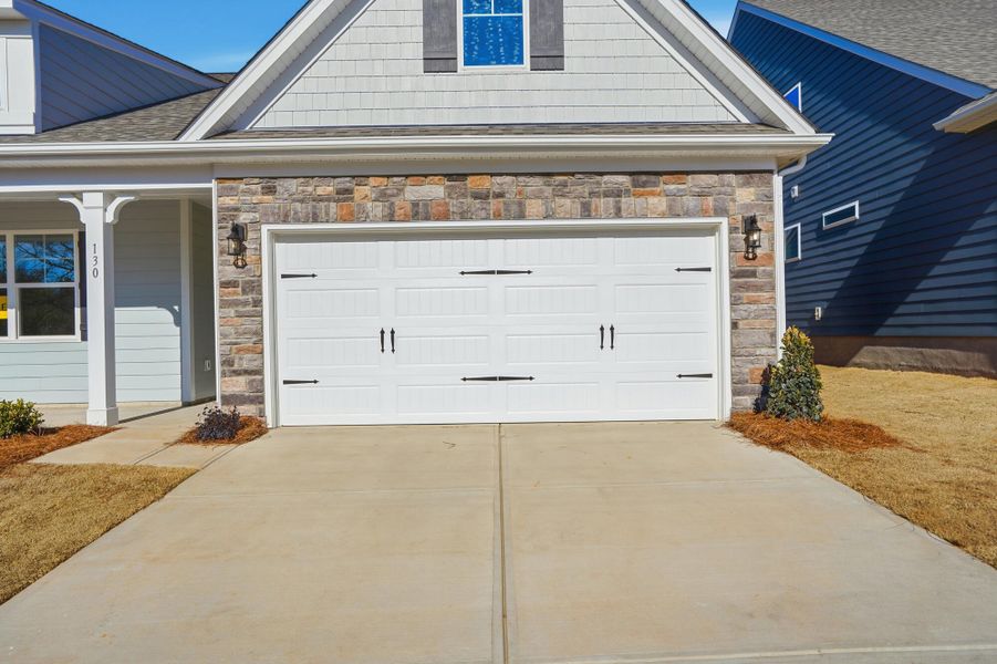 Exterior details and patio area of a home in Villas at Prestwick, Mooresville (Image 3).