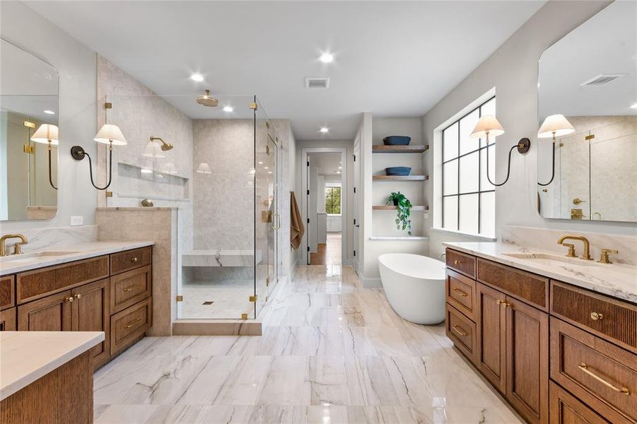 Furnished interior view inside a new home in , Dallas (Image 34).