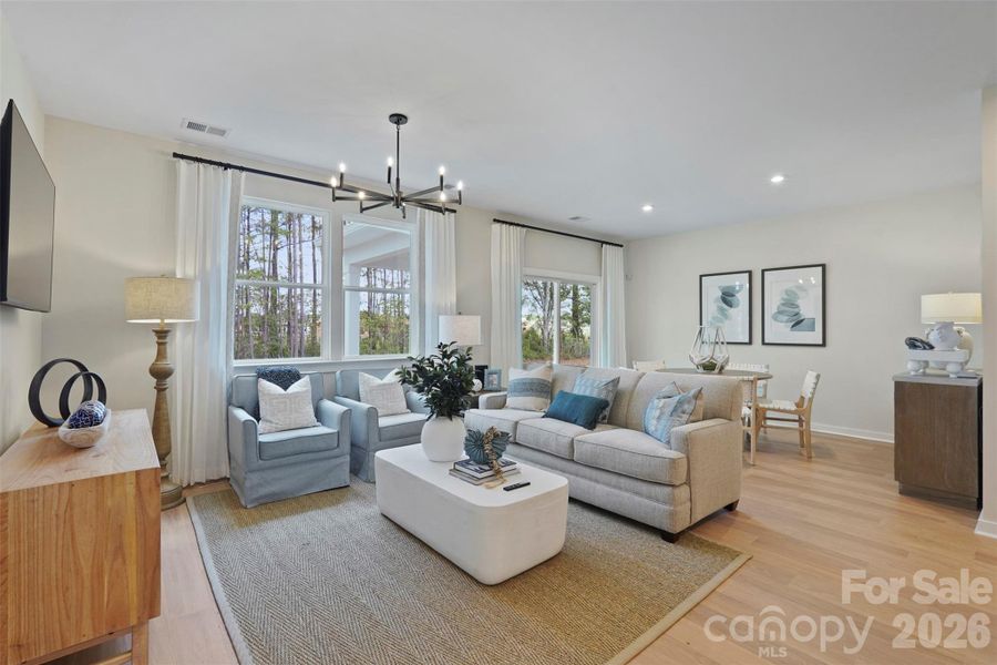 Furnished interior view inside a new home in The Retreat at Laurelbrook, Sherrills Ford (Image 36).
