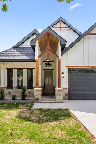 Front exterior of a new home in , Fort Worth, TX, highlighting curb appeal (Image 27).