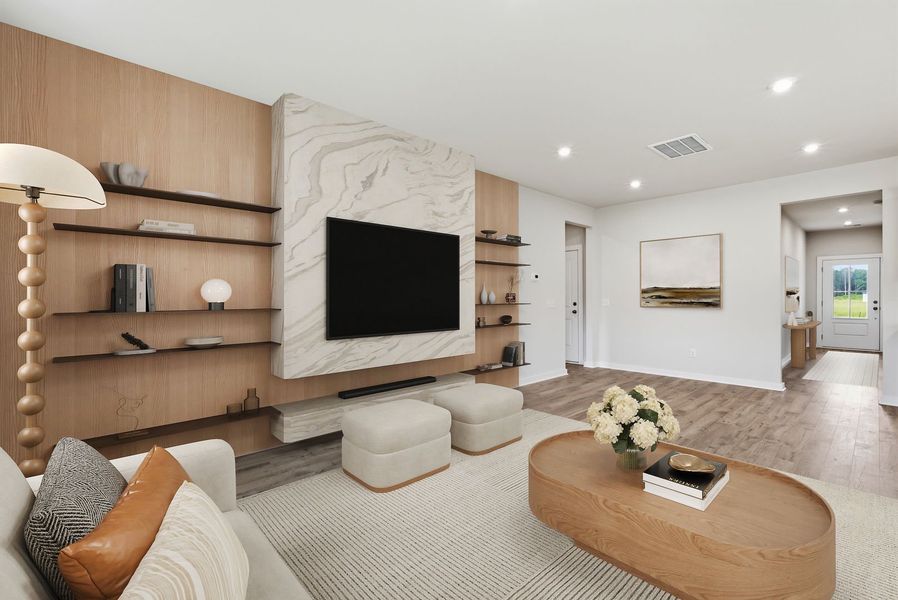 Representative furnished interior of a home built from the The Nathaniel by Stanley Martin Homes in Abney Hills Estates, Blythewood (Image 6).