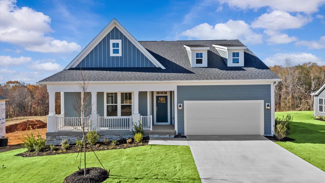 Superior exterior design with modern details and established charm