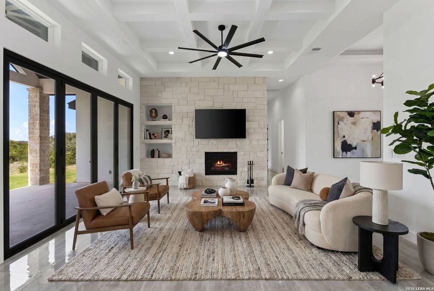 Furnished interior view inside a new home in , San Antonio (Image 16). Furnished interior view inside a new home in , San Antonio (Image 16).