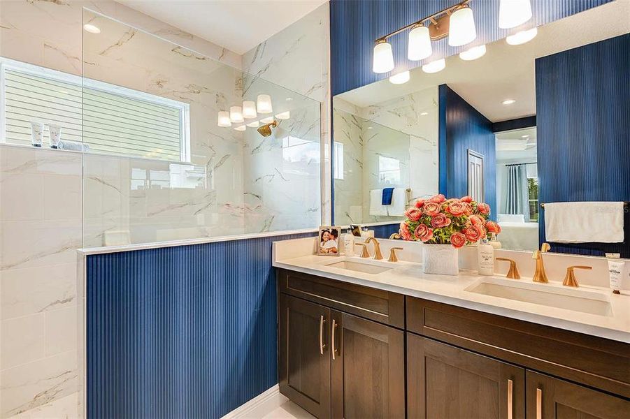 photos are of the model home and not actual home