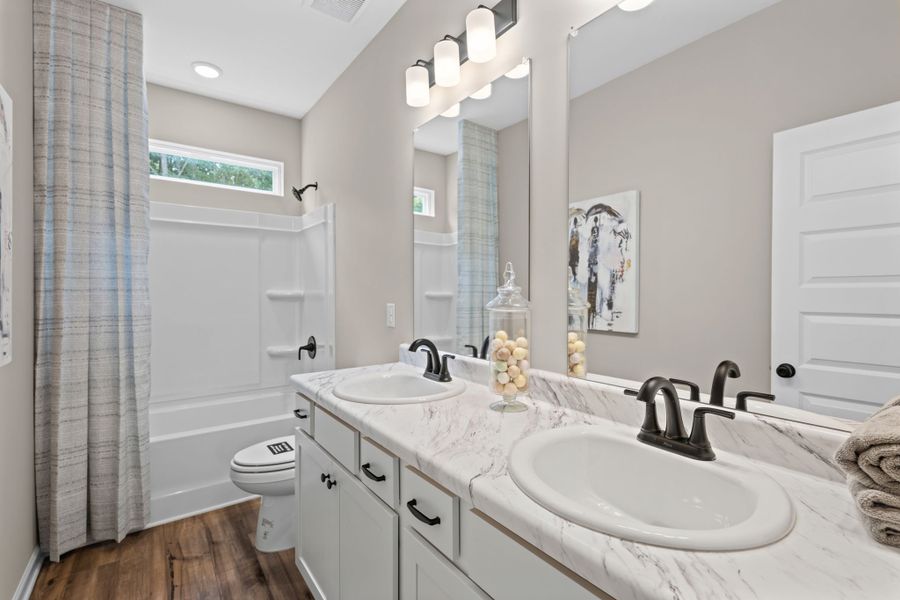 Furnished interior view inside a new home in Upton Landing, Cleveland (Image 15).