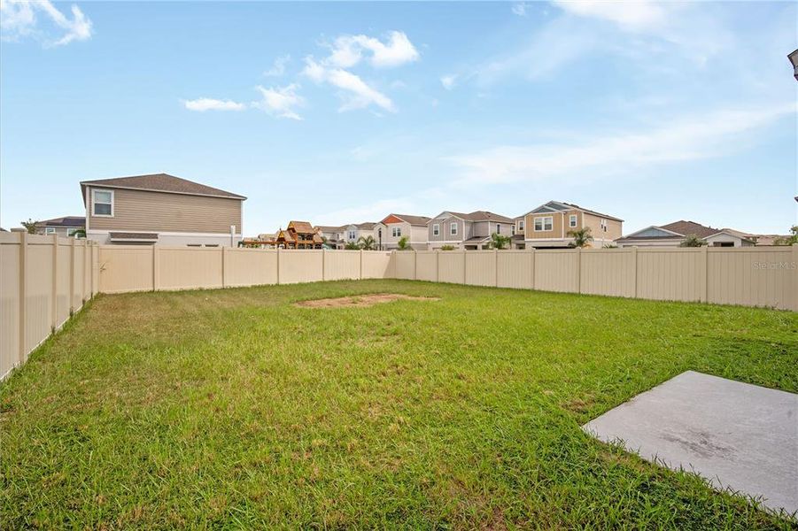 Exterior details and patio area of a home in Crosswind Point, Parrish (Image 4). Exterior details and patio area of a home in Crosswind Point, Parrish (Image 4).