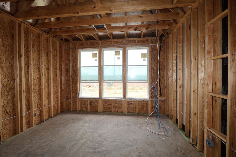 In-progress construction of a new home in Dunham Pointe, Cypress, TX (Image 6).