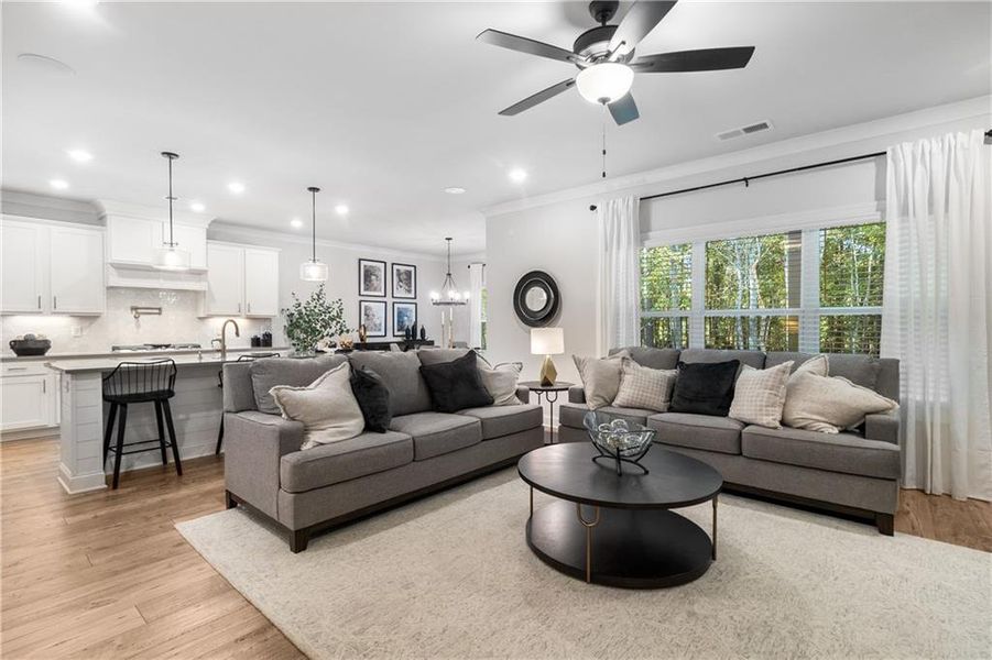 Furnished interior view inside a new home in Belle Woode Estates, Monroe (Image 23). Furnished interior view inside a new home in Belle Woode Estates, Monroe (Image 23).