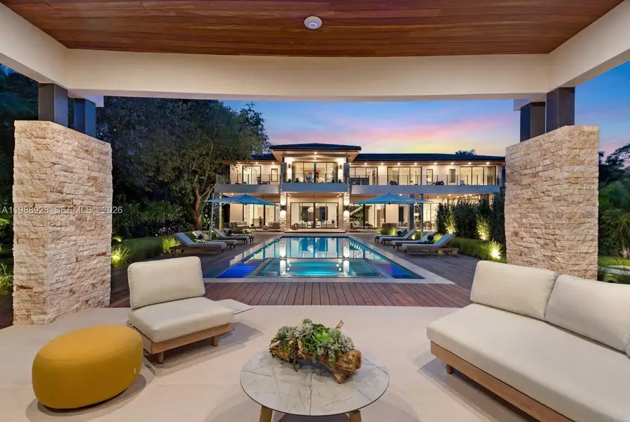 Exterior details and patio area of a home in , Miami (Image 3).