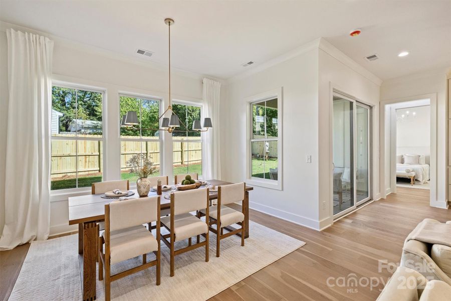 Furnished interior view inside a new home in , Charlotte (Image 10).