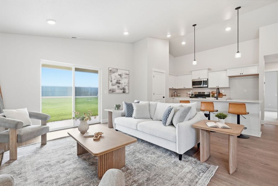 Representative furnished interior of a home built from the Sycamore by MonteVista Homes in Rosengarth Estates, Bend (Image 9). Representative furnished interior of a home built from the Sycamore by MonteVista Homes in Rosengarth Estates, Bend (Image 9).