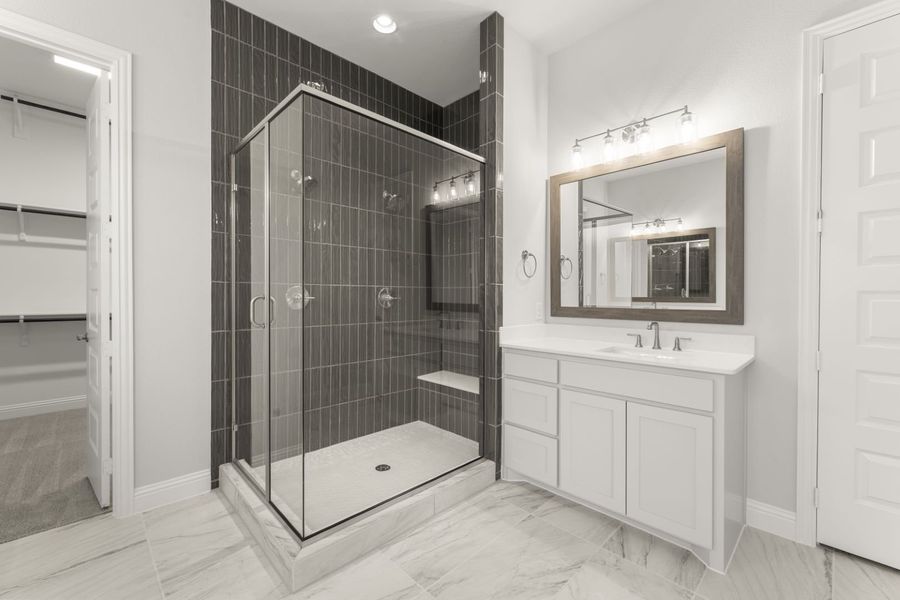 Representative furnished interior of a home built from the Jordan by Windsor Homes in Nelson Lake Estates, Rockwall (Image 16).