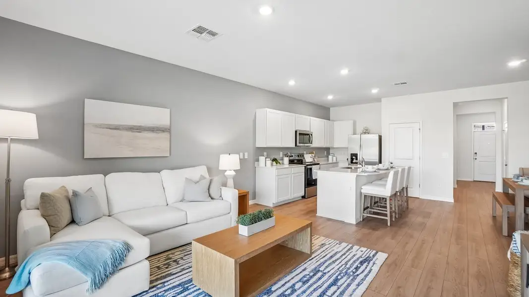 Representative furnished interior of a home built from the Ballantyne by D.R. Horton in Angeline Townhomes, Land O' Lakes (Image 6).