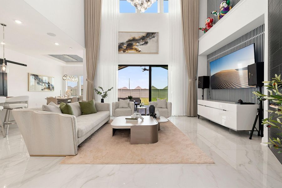 Furnished interior view inside a new home in Pomona, Manvel (Image 11).