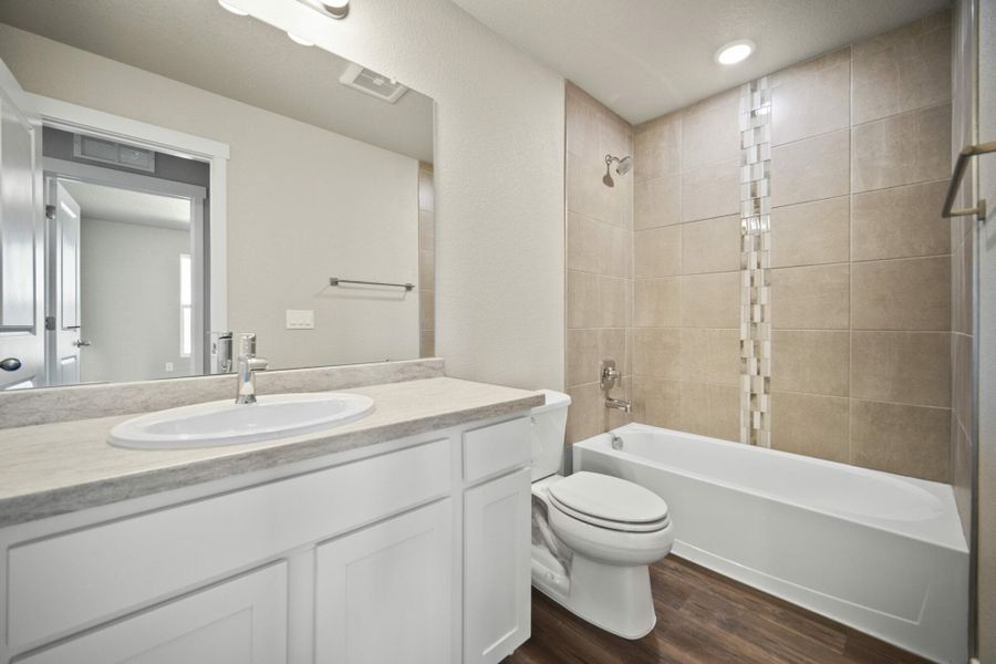 Representative furnished interior of a home built from the Palmer by View Homes in Aspen Meadows – Townhomes, Colorado Springs (Image 8).