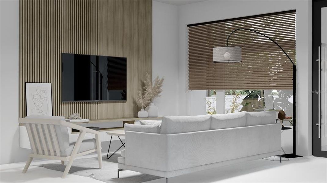 Furnished interior view inside a new home in , Tampa (Image 2).