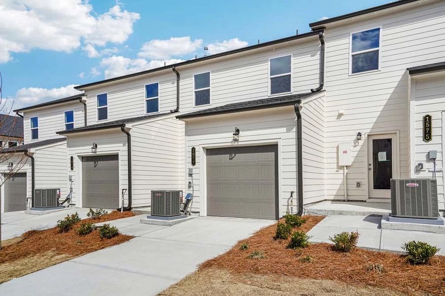 Rear Exterior with one Car Garage