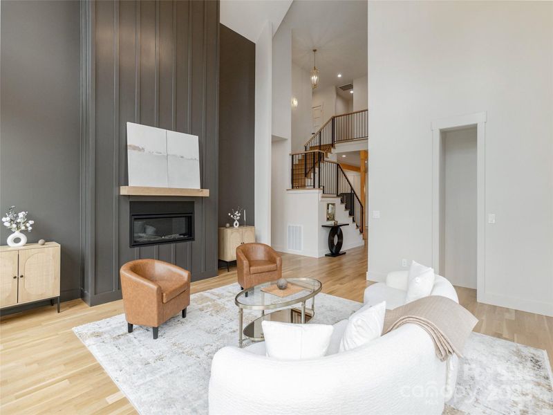 Furnished interior view inside a new home in , Asheville (Image 40).