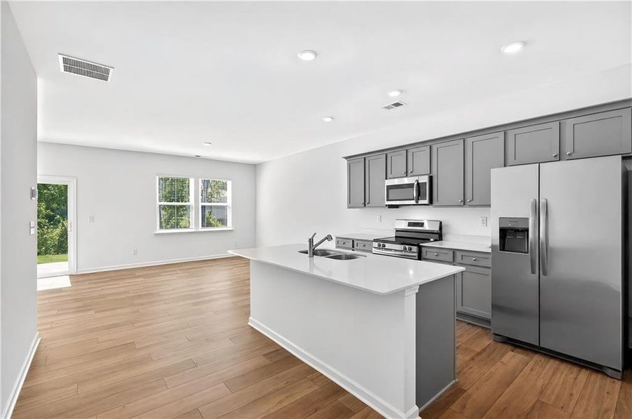 Furnished interior view inside a new home in Crossvine Village, LaGrange (Image 4).