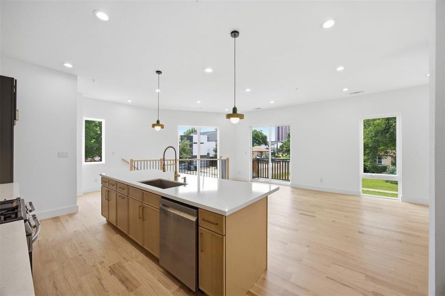 Furnished interior view inside a new home in , Dallas (Image 5).