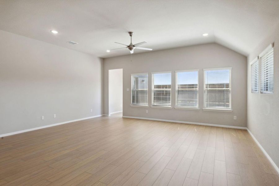 Living Room in the Diamond home plan by Trophy Signature Homes – REPRESENTATIVE PHOTO Living Room in the Diamond home plan by Trophy Signature Homes – REPRESENTATIVE PHOTO