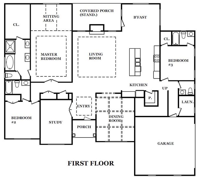 2D floor plan layout for the Glenwood Linton Estates by JR Homes in Linton Estates, Newnan, GA (Image 3). 2D floor plan layout for the Glenwood Linton Estates by JR Homes in Linton Estates, Newnan, GA (Image 3).