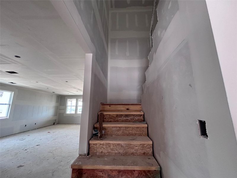 In-progress construction of a new home in The Colony 45s, Bastrop, TX (Image 24).