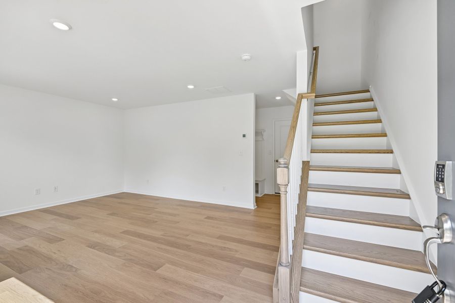 Spacious, unfurnished interior of a new home in Senata at Research Park, Charlotte (Image 18). Spacious, unfurnished interior of a new home in Senata at Research Park, Charlotte (Image 18).