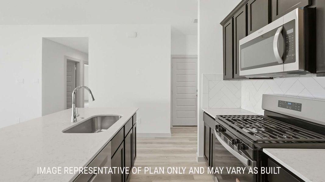 Representative furnished interior of a home built from the Elgin by D.R. Horton in Reserve at Mallard Lakes, Orange (Image 5).