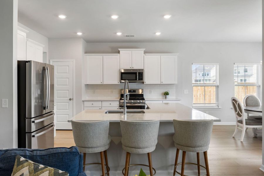 Furnished interior view inside a new home in Sweetgrass at Summers Corner: Arbor Collection, Summerville (Image 34). Furnished interior view inside a new home in Sweetgrass at Summers Corner: Arbor Collection, Summerville (Image 34).