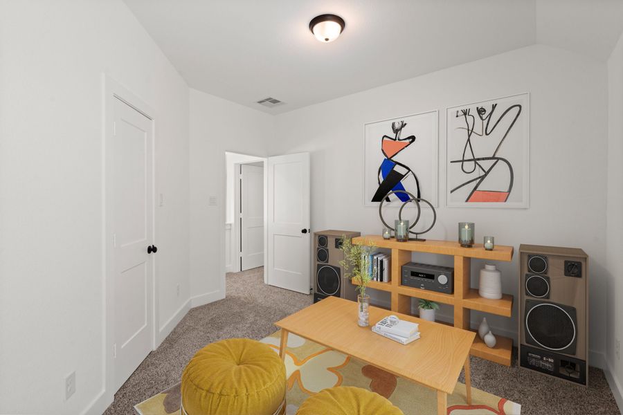 Furnished interior view inside a new home in The Woodlands Hills, Willis (Image 12).