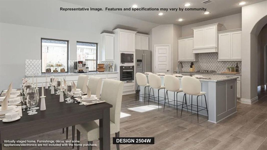 Furnished interior view inside a new home in Devonshire - Reserve 50', Forney (Image 6).