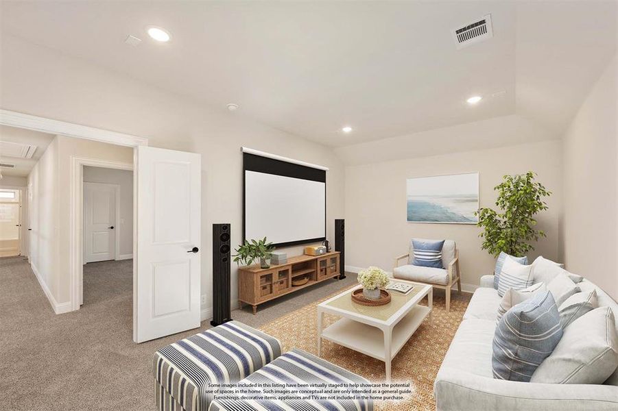 Furnished interior view inside a new home in The Enclave at Parks of Aledo, Aledo (Image 15). Furnished interior view inside a new home in The Enclave at Parks of Aledo, Aledo (Image 15).