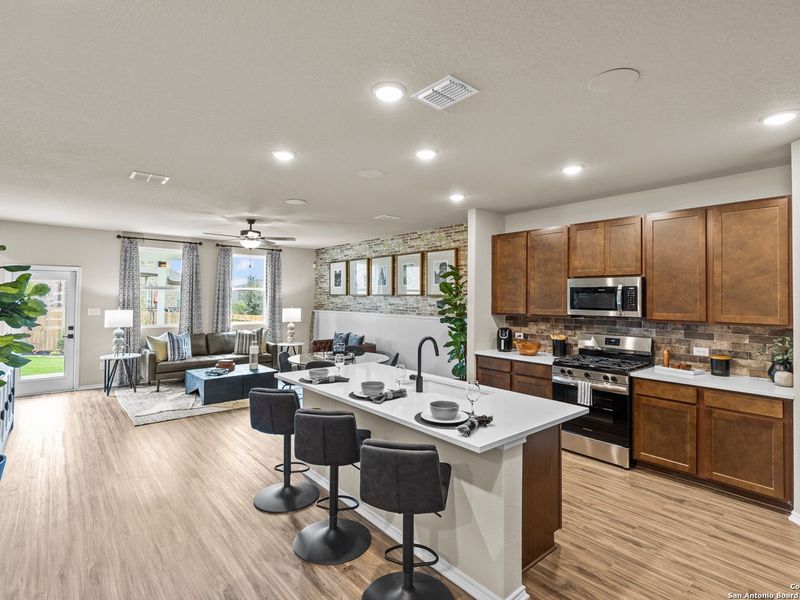Furnished interior view inside a new home in Bricewood, San Antonio (Image 9).